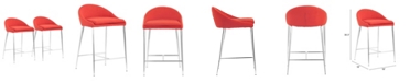 Zuo Reykjavik Counter Chair, Set of 2